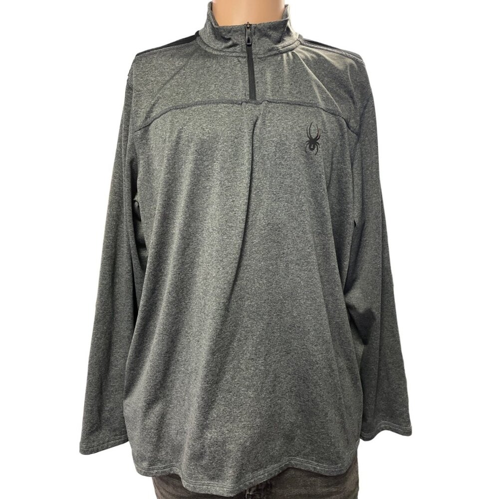 Spyder Active Men's Gray Pullover Sweater Long Sleeve Size L SKU 3650
